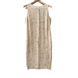 Vintage 90s Chelsea Cambell 100% Silk Floral Maxi Dress (Petites 14P)